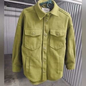 Stradivarius Men's Khaki Shirt Jacket